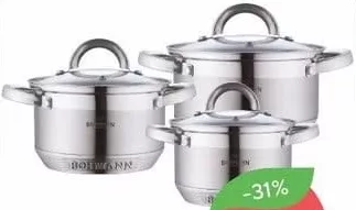 Set cratițe Bohmann 2.9/3.9/5L
