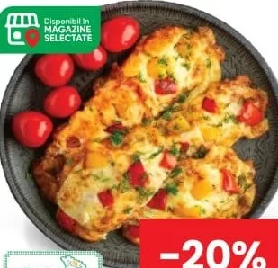 File de pui copt cu legume Kg