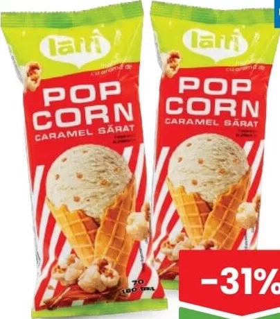LATTI Înghețată Popcorn-Caramel sărat 70g