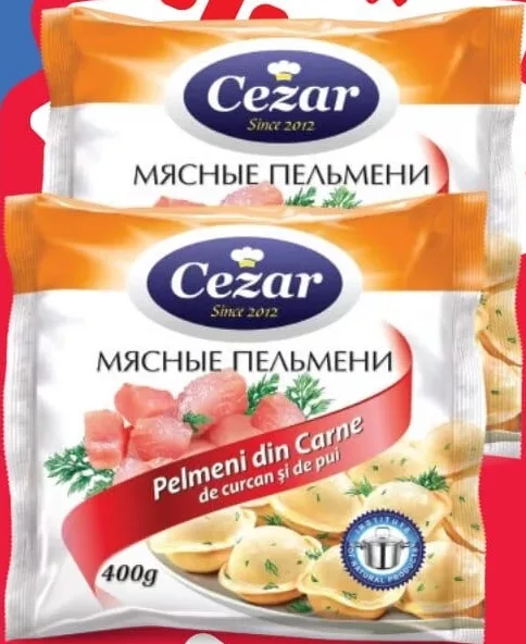 CEZAR Pelmeni porc-curcan/pui-curcan 400g