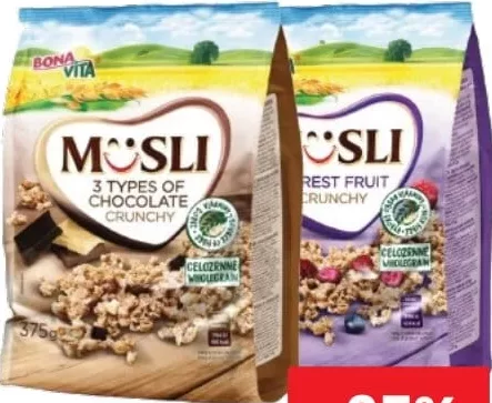 BONA VITA Musli Crunchy sortiment divers 375g