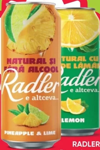 RADLER Bere blondă sortiment divers 0.5L