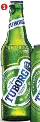 TUBORG GREEN Bere blondă sortiment divers 0.5L (sticlă)