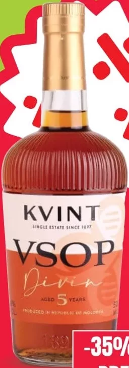 KVINT JAZZ Divin 5 ani VSOP 0.5L