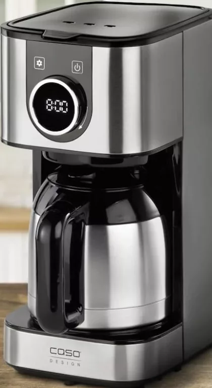 Cafetieră CASO Selection C10 Thermo 01874, 1,2 l, 900 W, carafă inox, ceas LED