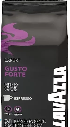 Cafea boabe LAVAZZA Expert Gusto Forte Intenso Espresso, 1000 g, 100% Robusta, intensitate 10, prăjire închisă