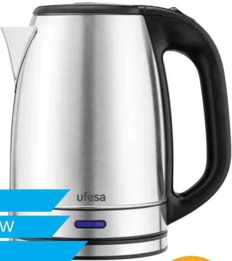 Fierbător de apă Ufesa Resia Inox, 1,7 l, 2200 W, inox