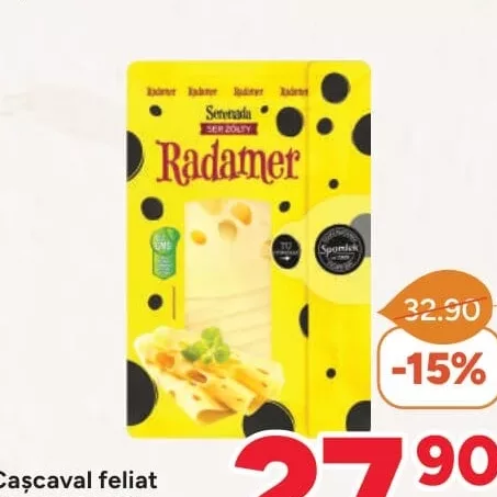 Cascaval feliat Serenada, 135g