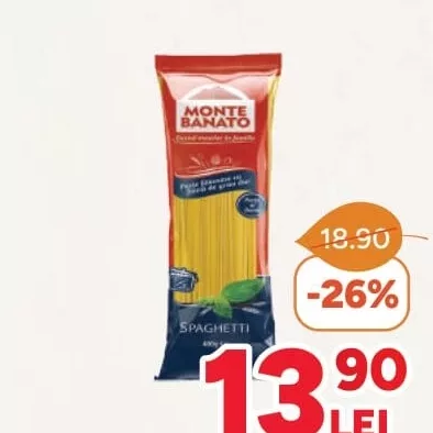 Spaghetti grâu dur Monte Banato, 400g
