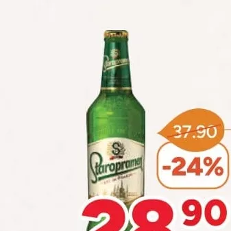 Bere blondă Staropramen, 0.5L