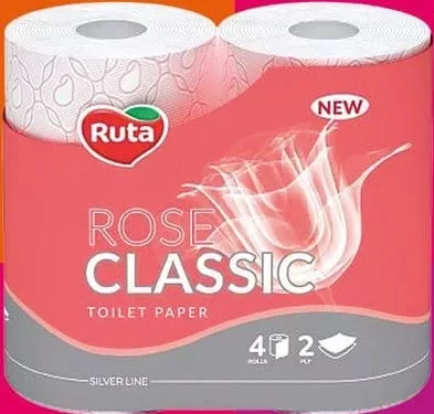 RUTA hârtie igienică, diverse sortimente, 4 role, 2 straturi – cu cardul digital CasaMega
