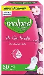 MOLPED absorbante zilnice, 60 bucăți, diverse sortimente, preț de duminică