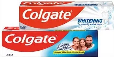 COLGATE Whitening / Herbal / Cavity Protection pastă de dinți, 75 ml, cu cardul digital CasaMega