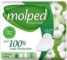 MOLPED Pure Soft absorbante zilnice, 6/7/8 bucăți, cu cardul digital CasaMega