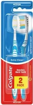 COLGATE Extra Clean periuțe de dinți, 1+1 GRATIS, preț de duminică