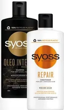 SYOSS șampon sau balsam de păr, 440 ml, diverse sortimente, cu cardul digital CasaMega
