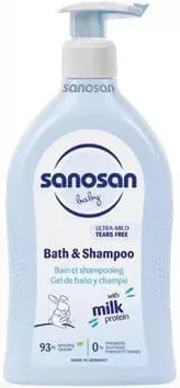 SANOSAN șampon și gel de duș pentru copii, 500 ml, preț pe bucată