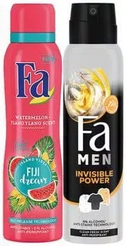 FA deodorant spray, diverse sortimente, 150 ml, preț pe bucată, cu cardul digital CasaMega
