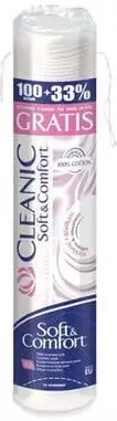 CLEANIC discuri demachiante, 100 buc. + 33% gratis, preț pe bucată, cu cardul digital CasaMega