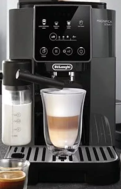 Automat de cafea De’Longhi ECAM223.61.GB Magnifica Start, cappuccino, 15 bar, boabe/măcinat
