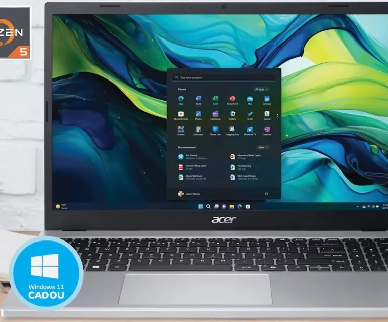 Laptop Acer Aspire Go 15 AG15-21PT-R5GQ (NX.JJJAA.004), 15,6″, Ryzen 5 7520U, RAM 8 GB, SSD 512 GB, Radeon 610M; Windows 11 cadou