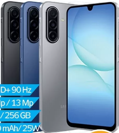 Smartphone Samsung Galaxy A17 LTE, 6,7″ FullHD+ 90 Hz, 50/13 MP, 8/256 GB, 5000 mAh/25 W