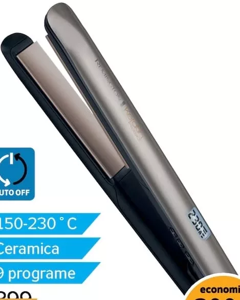Ondulator de păr Remington S8540, 150–230 °C, ceramică, 9 programe, Auto OFF
