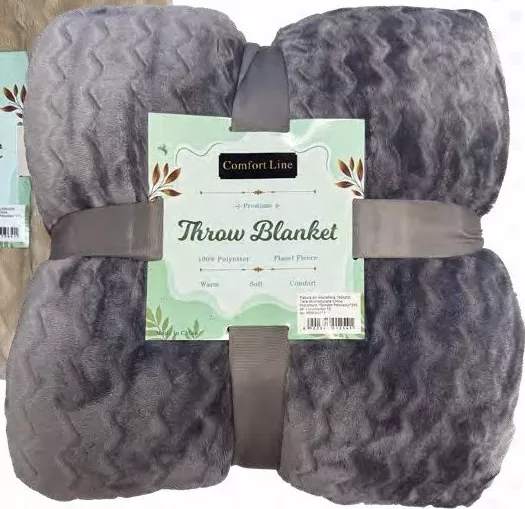 COMFORT LINE Pătură microfibră dublă, 200 × 220 cm, 100% microfibră/poliester, diverse culori, preț/bucată