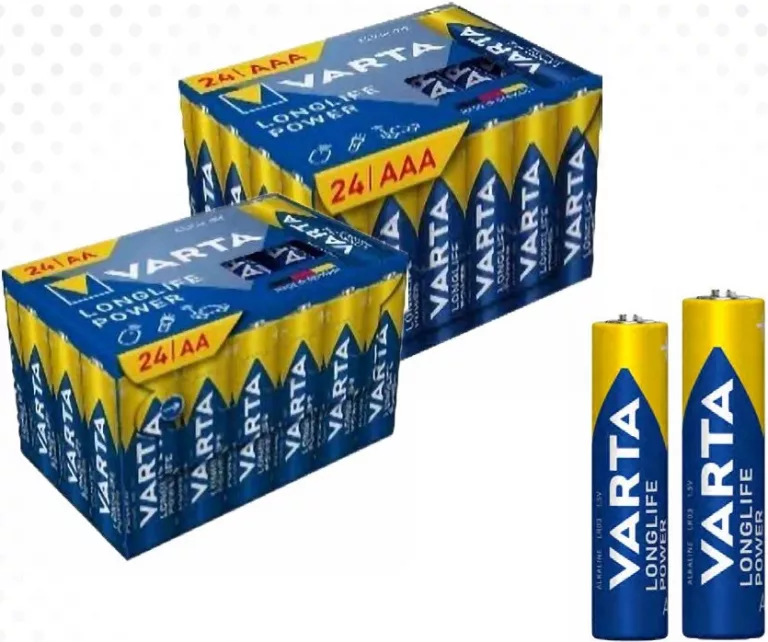VARTA Baterii Longlife AAA/AA, 24 bucăți/set, preț/set