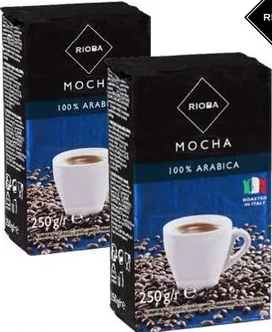 RIOBA MOCHA Cafea măcinată, 250 g, preț/bucată; 1–2 bucăți: 69,90. Praguri: 1–2 bucăți: 69,90; de la 3 bucăți: 64,90