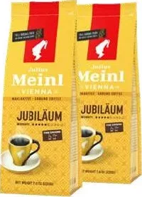 JULIUS MEINL Jubilaum cafea măcinată, 220 g; 1–2 bucăți: 129,00 lei/bucată (de la 3 bucăți: 119,00 lei/bucată)