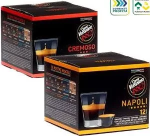 VERGNANO capsule Dolce Gusto, diverse sortimente, 12 capsule/înfoliere; de la 3 bucăți: 89,90 lei/înfoliere (1–2 bucăți: 99,90 lei/înfoliere)