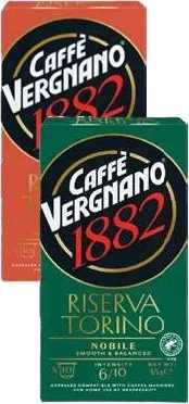 VERGNANO capsule Nespresso, diverse sortimente, 10 capsule/înfoliere; 1–2 bucăți: 84,90 lei/înfoliere (de la 3 bucăți: 79,90 lei/înfoliere)