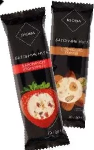 RIOBA Baton cu nuga, fructe și nuci, diverse sortimente, 70 g, preț/bucată. 1–2 bucăți: 16,90; de la 3 bucăți: 15,90. Oferta selectată: 1–2 bucăți