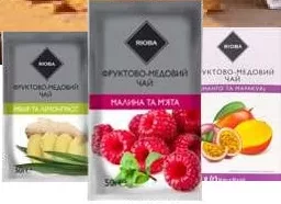RIOBA Concentrat din fructe cu miere, diverse sortimente, 50 g, preț/bucată. 1–5 bucăți: 8,90; de la 6 bucăți: 7,90. Oferta selectată: 1–5 bucăți