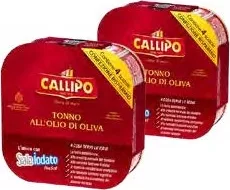 CALLIPO Ton în ulei de măsline, 4 × 70 g, preț/înfoliere; de la 2 bucăți
