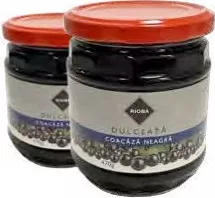 RIOBA Dulceață de coacăză neagră, 470 g, preț/borcan; 1–2 bucăți