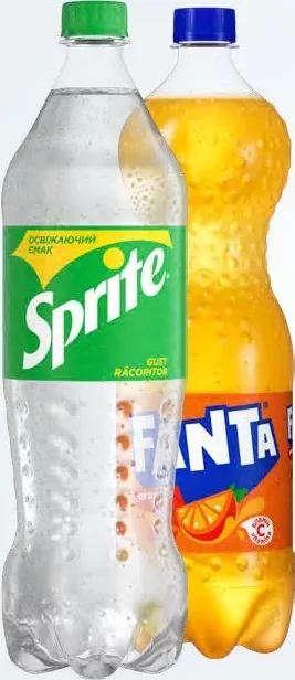 FANTA / SPRITE Băutură răcoritoare carbogazoasă, diverse sortimente, 1,25 L, preț/PET
