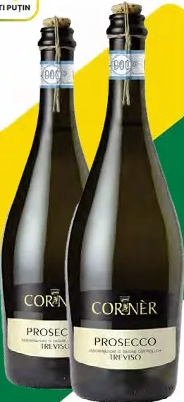CORNER DOC Treviso Prosecco, 0,75 L, preț/sticlă; 1–5 sticle