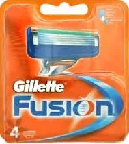 GILLETTE FUSION Rezerve aparat de ras, 4 bucăți/înfoliere, preț/înfoliere