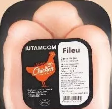 IUTAM Fileu de pui dezosat, fără piele, refrigerat, 900 g