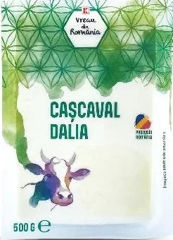 VREAU DIN ROMÂNIA Cașcaval Dalia, 40% grăsime, 500 g