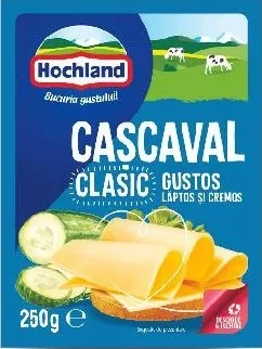 HOCHLAND Cașcaval clasic/afumat/light, 45%/18% grăsime, 250 g