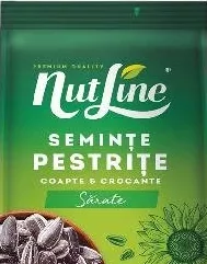 NUTLINE Semințe pestrițe prăjite, cu sare, 300 g