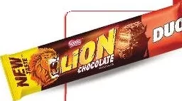 LION 2 PACK Baton de ciocolată cu lapte, 60 g; cu Kaufland Card XTRA și cupon activat