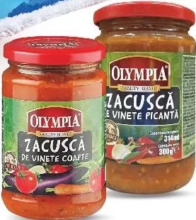 OLYMPIA Zacuscă de vinete clasică/picantă, 300 g