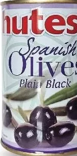 HUTESA Măsline negre cu sâmburi/fără sâmburi, 390–420 g