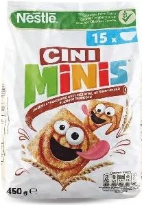 NESTLÉ Cini-Minis/Strawberry Minis, cereale integrale, 450 g