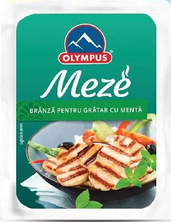 OLYMPUS MEEZE Brânză de grătar cu mentă, 52% grăsime, 200 g