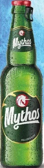 MYTHOS Bere blondă, 5% alcool, 0,33 l